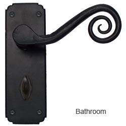 Traditional Blacksmith Monkeytail Lever Door Handle