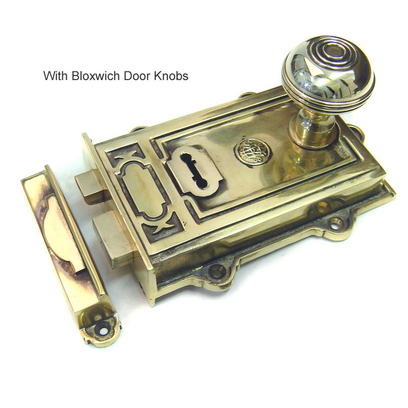 Davenport Brass Rim Lock Set