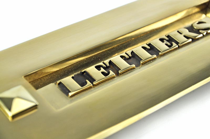 Classic Brass 'Letters' Letter Plate Brass Letter Plates Brass Letter