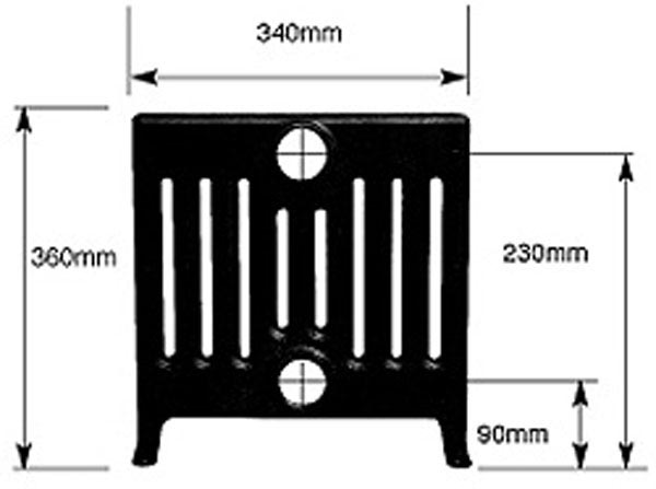Victorian 9 Column - Cast Iron Radiator
