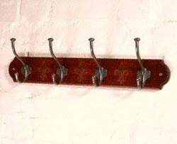 Mahogany Hat & Coat Hook Rack