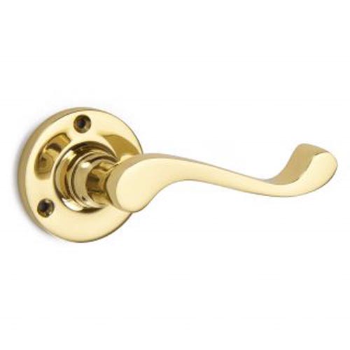 Croft 1902 Lichfield Lever Door Handle on a Round Rose