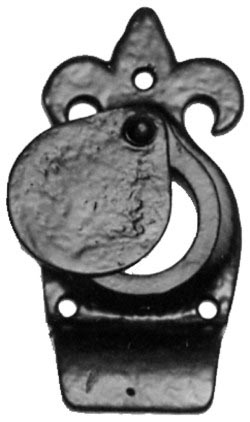 Fleur De Lys Cylinder Latch Cover