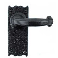 Black Iron Lever Door Handles
