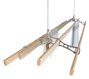 4 Lath Chrome Victorian Pulley Clothes Airer