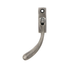 Antique Pewter Slim Peardrop Espagnolette Casement Fastener