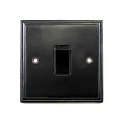 Black Single Light Switch