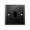 Black Single Light Switch