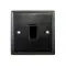 Black Single Light Switch