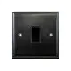 Black Single Light Switch