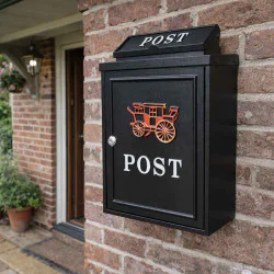 Carriage Wall Mounted Post Box