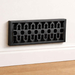 Cast Iron Brick Air Vent - Black Finish