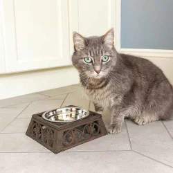 Cast Iron Cat Bowl