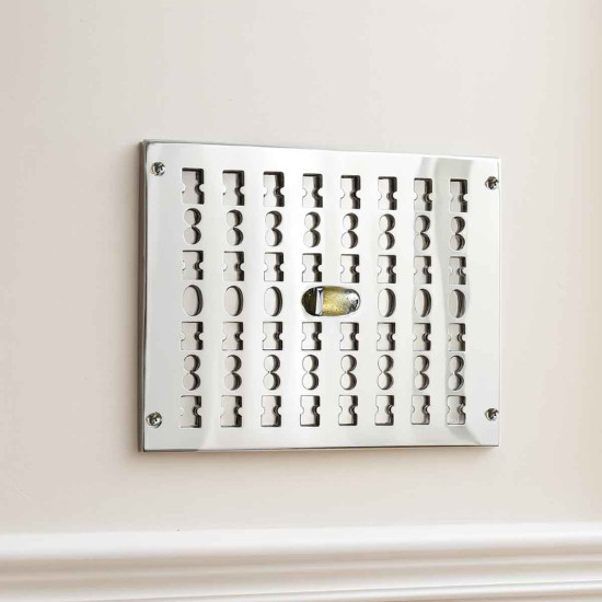 Chrome Hit and Miss Double Air Vent