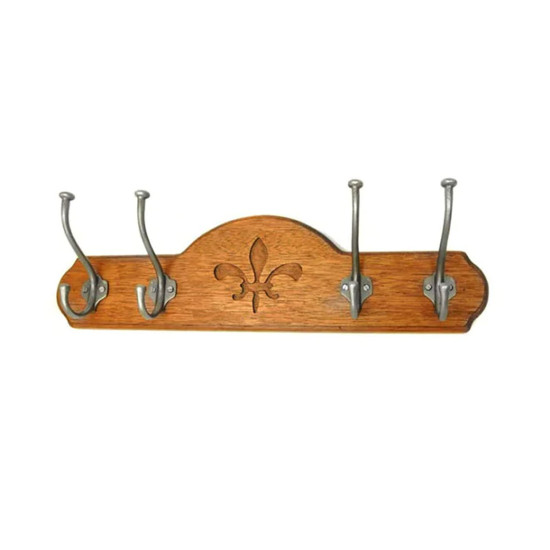 Coat Hook Board - Mahogany Finish
