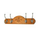Coat Hook Board - Mahogany Finish