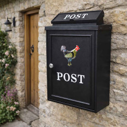 Cockerel Wall Mounted Post Box