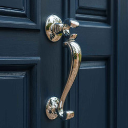 Croft 4120 Deluxe Doctors Door Knocker Polished Chrome
