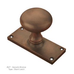 Cushion Door Knob on Backplate