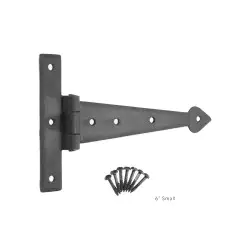 Arrow End Hinges - Beeswax Finish
