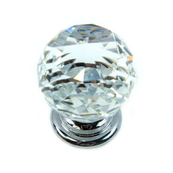 Facetted Glass Cabinet Knob