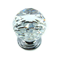 Facetted Glass Cabinet Knob
