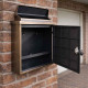 Rose Wall Mounted Post Box - Bronze Finish