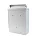 Silver Rose Wall Mounted Post Box - White Finish