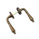 Hammered Regent Antique Brass Lever Door Handle
