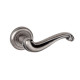Colchester Lever Door Handle on a Radius Edged Rose - Distressed Silver Finish