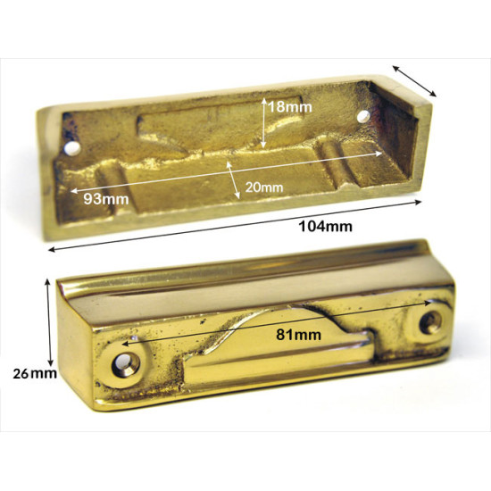 Brass Rim Lock Keep Number 13