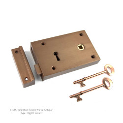 Solid Brass Rim Lock