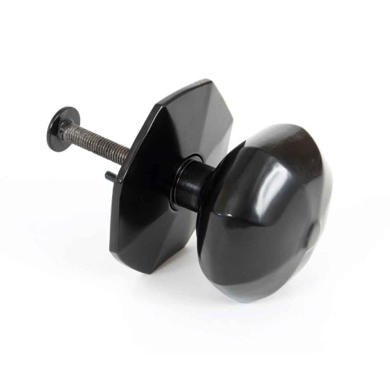 Traditional Blacksmith Octagonal Centre Door Knob - External