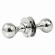 Hammered Ball Door Knobs - Polished Nickel