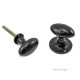 Essential Black Oval Door Knobs 7129