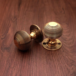 Solid Brass Beehive Door Knobs