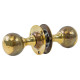 Hammered Ball Door Knobs - Aged Brass
