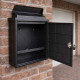 Black Wall Mounted Post Box