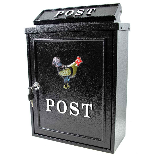 Cockerel Wall Mounted Post Box