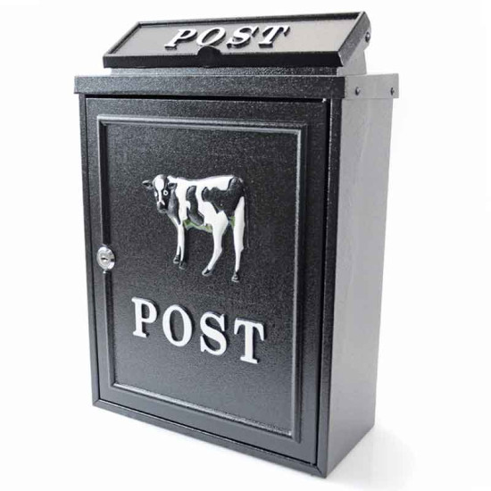 Cow Wall Mounted Post Box