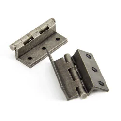 Antique Pewter Stormproof Cranked Hinges