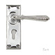 Reeded Lever - Polished Chrome