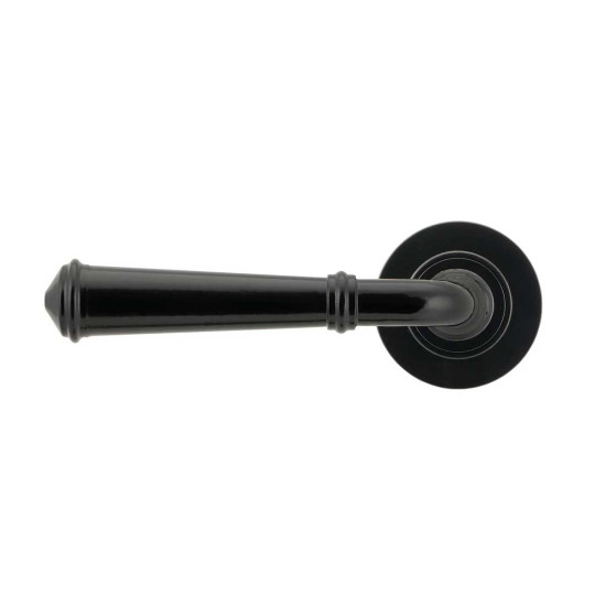 Traditional Blacksmith Regency Lever Door Handle on Round Rose Set - Sprung