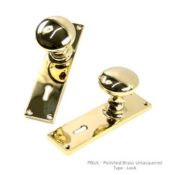 Croft 6506 Cushion Door Knob on Backplate