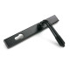 Matt Black Reeded Slimline Lever Espag. Lock Set