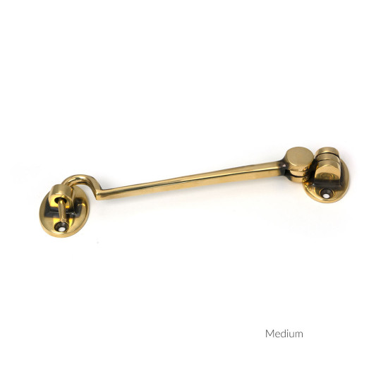 Aged Brass Cabin Hook