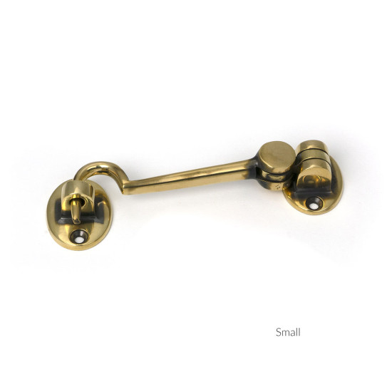 Aged Brass Cabin Hook