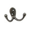 Double Loop Coat Hook - Lacquer Finish