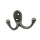 Double Loop Coat Hook - Lacquer Finish