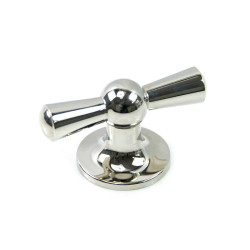 Croft 5101 Polished Nickel Crossed Cupboard Knob